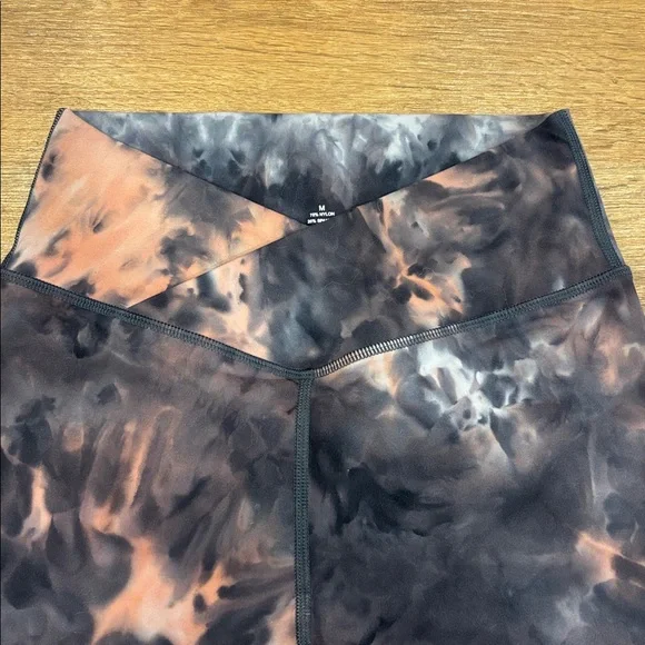 SP Athletic Purple and Pink Tie-Dye Leggings - Picture 3 of 4